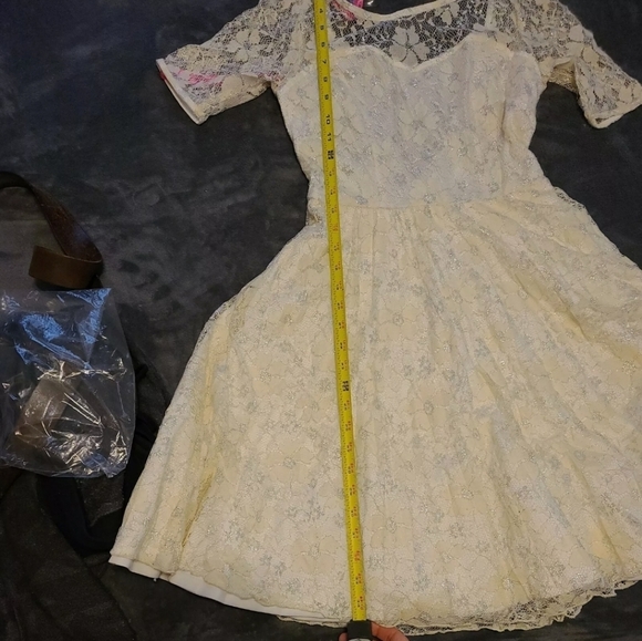 Betsey Johnson Ivory Lace Dress - Picture 7 of 9